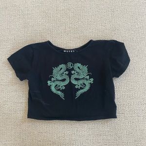 SOLD - Motel Rocks Crop Top